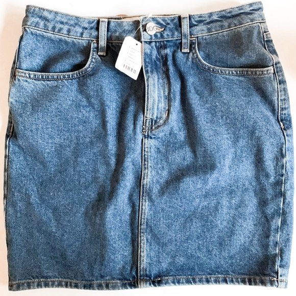 BDG Dresses & Skirts - NWOT BDG denim mini skirt button fly straight fit